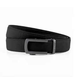Halden Black  Formal Belt With Classic Black Matt Buckle-image-29