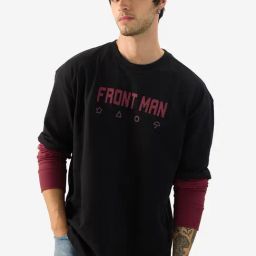 The Souled Store Multicolored Loose Fit Colour Block T-Shirt-image-39