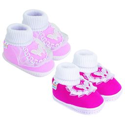 NESKA MODA Girls Pack of 2 Cotton Booties-image-36