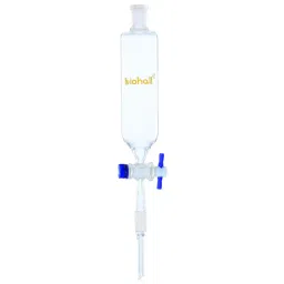 Biohall 1000 ml Borosilicate Glass 3.3 Dropping Funnel with PTFE Stopcock, BLS.1503.57P-9