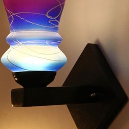 1ST TIME Pink & Blue Solid Glass Traditional Cylinder Wall Lamps Wall Lamps-picture-17