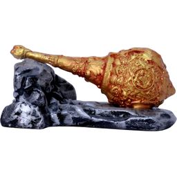Aura Gold-Toned & Grey Hanuman Gadha Religious Idol Showpiece-image-70