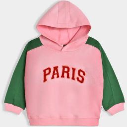 Mi Arcus Girls Pink & Green Cotton Textured Sweatshirt-picture-46