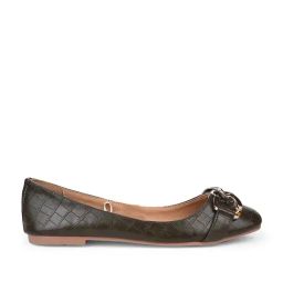 Bata Women's Green Ballerina Shoes-image-63
