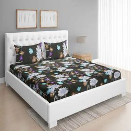 Romee Green Microfibre Floral Bed Sheets-image-74