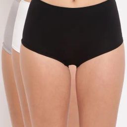 La Intimo Multicolored Comfort Fit Briefs - Pack Of 3-image-23