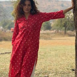 Chidiyaa Dil Yeh Ziddi Hai Handblock Printed Cotton Kurta-image-17