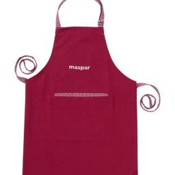 Maspar Red Cotton Printed Geometric Regular Apron-picture-33