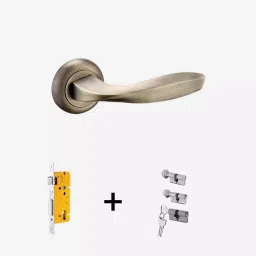 Dorset Zara ML ZA OR Combo Lock Sets with Coin and Knob Cylinder (70 mm) -PT Finish-1