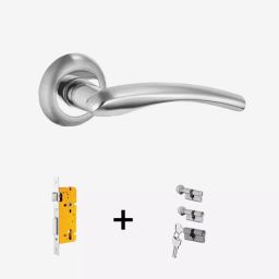 Dorset Onix ML ON OR Combo Lock Sets with Coin and Knob Cylinder (70 mm) -SS Finish-48
