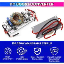 AmiciSolar Boost Converter 8.5-48 VDC Input Voltage with Over-Current & Reverse Protection image 2