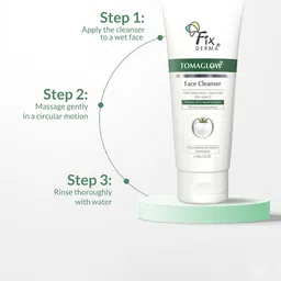 FIXDERMA Tomaglow Face Cleanser With White Tomato Extract- 100 g image 3