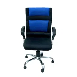 Veeshna Polypack Fabric Black & Blue High Back Office Executive Chair CRH-1008-image-94