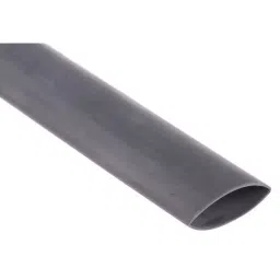 RS PRO Heat Shrink Tube Grey Polyolefin 12.7 mm sleeve 1.2 m length, 5378077-26