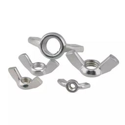 GENERIC M6 Butterfly Wing Nut Silver (Pack of 50 Pcs)-picture-0