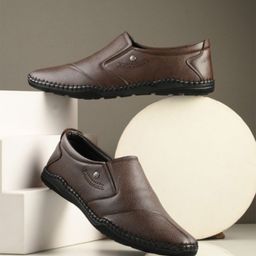 Provogue Men Leather Formal Slip-Ons-image-40