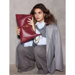 MIRAGGIO Wine Heather Hobo Bag-picture-26