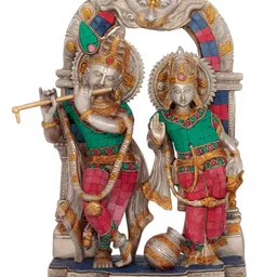 Exotic India Radha Krishna In Brass Handmade Made In India-image-16
