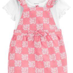 Carter's Baby 2-Piece Bodysuit & Floral Skirtall Set- Pink-image-99