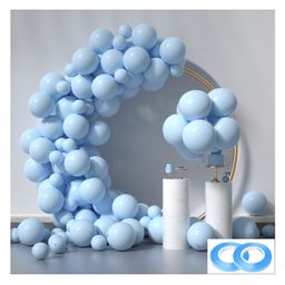 Chocozone Pastel Balloons for Birthday Baby Shower Anniversary Wedding Birthday Decoration Blue - Pack of 100-88