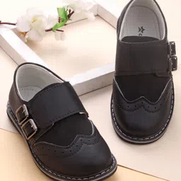 Cute Walk by Babyhug Slip On Formal & Party Wear Shoes with Buckle Closure - Black-picture-11