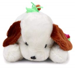 Tickles Adroable Lying Dog Stuffed Soft Plush Animal Toy for Kids Baby Boys & Girls Birthday Gift (Color: White Size: 20 cm)-10