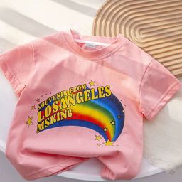 FOREVER FRIDAY Girls Graphic Printed Round Neck Short Sleeve Top-image-87