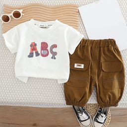 INCLUD Boys Printed T-shirt with Trousers-72