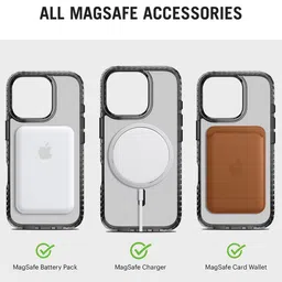 DailyObjects Solid Stride 2.0 Clear MagSafe iPhone 16 Pro Back Case image 3