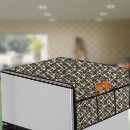 The Furnishing Tree Multi Printed Side Storage Fridge Cover-image-84