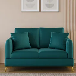 ARRA Green Velvet 1 Seater Sofa-picture-38