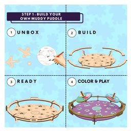 thinker place ThinkerPlace Peppa Pig DIY Muddy Puddle Spin Tops Game Toy image 3