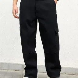 Hubberholme Men Straight Fit Cotton Cargo Jeans-image-71