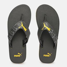 Puma Unisex Grey Printed Luke V1 Thong Flip-Flops-image-32