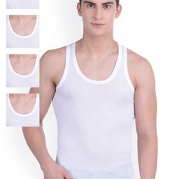 Dollar Bigboss Men Solid Pack of 5 Cotton Vest MDVE-04-PO5-picture-55