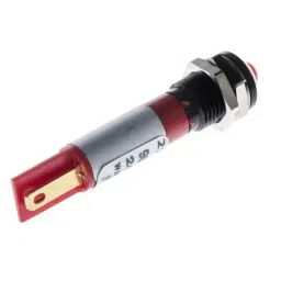 RS PRO Red Panel Mount Indicator, Mounting Hole Size 8 mm, Termination Type Solder Tab, IP Rating IP67, Model No 212193 image 3