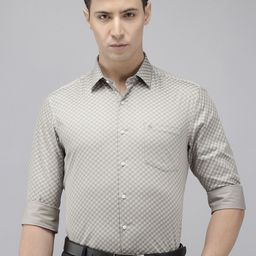 Arrow Manhattan Slim Fit Printed Pure Cotton Formal Shirt-image-13