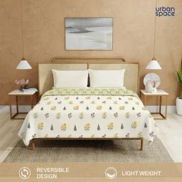 Urban Space Cotton Yellow Double Bed Reversible Ac Dohar-image-42