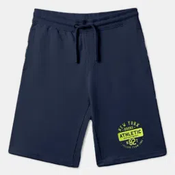 3PIN Boys Navy Cotton Regular Fit Printed Shorts-picture-40