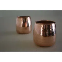 COPPRE Golden Copper Convex Tumbler - Set of 1-image-64
