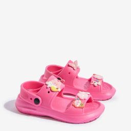 Yellow by Westside Pink Applique-Detailed Slingback Sandals-image-28