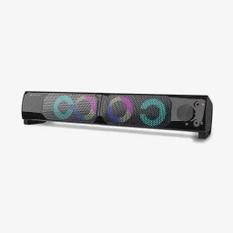 Zebronics Zeb-Wonderbar 10 2.0 Channel 10W Computer Speaker with RGB Lights (Black)-0