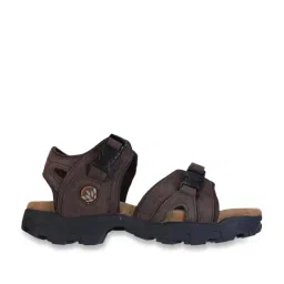 Woodland Men's Brown Floater Sandals-10