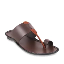 Mochi Men's Maroon Toe Ring Sandals-image-51