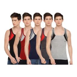 Dollar Bigboss Assorted Cotton Vests - Pack of 5-image-74
