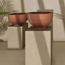 Home4U Brown Resin 50 cm Planter Pot - Set of 1-image-12