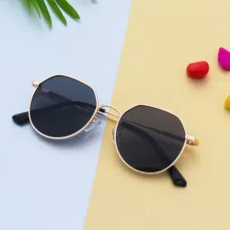 Ted Smith Grey Round UV Protection Unisex Sunglasses-image-30