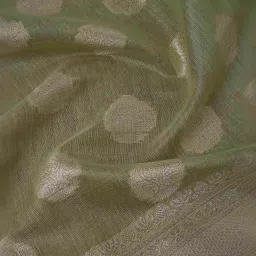 Soch Green Woven Pattern Dupatta image 4