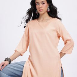 Anouk Rustic Round Neck Straight Kurta-image-86