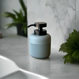 Mason Home Chaton Grey & Black Striped Soap Dispenser-81